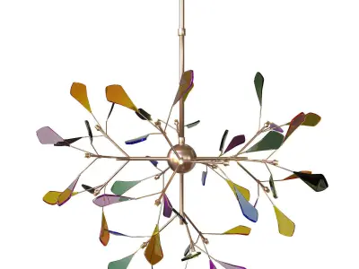 Novelty Colorful Chandelier 3D model