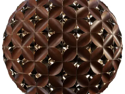 Dune Metal And Leather Wall Tile Texture