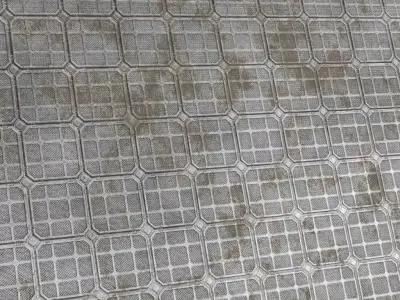 Sci-Fi Reinforced Orange Industrial Floor PBR Seamless Texture