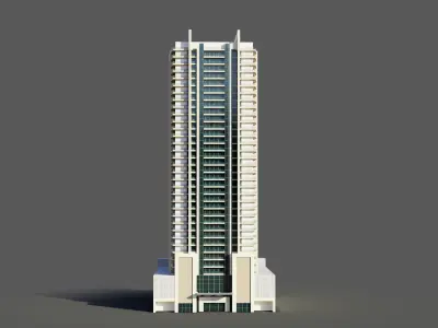8 Boulevard Walk building - Dubai 3D model