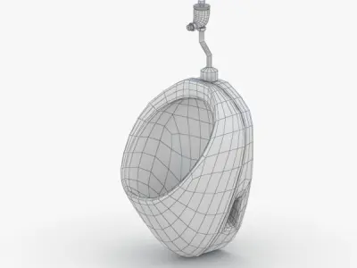 1619 - Urinal Low-poly 3D model