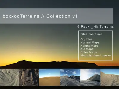Terrains Pack 3D model