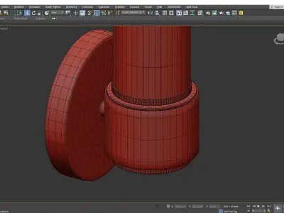 RIGDON SINGLE TUBE WALL SCONCE Low-poly 3D model