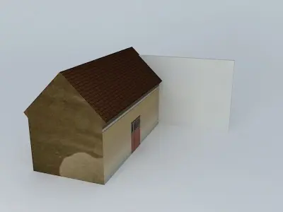 European Mid 20ct House Low-poly 3D model