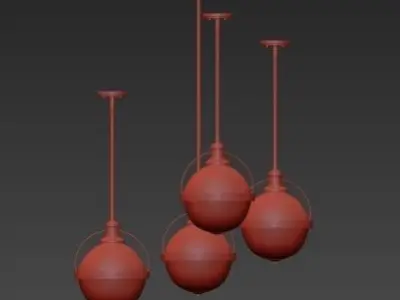 Westbourne 1 Light Pendant 3D model