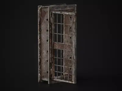 Rust Door  Low-poly 3D model