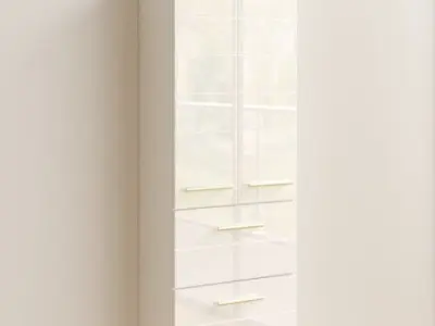Jeannette Wall Mounted Cabinet 3D model