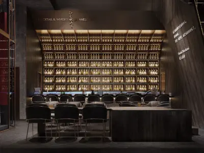 night club  interior 3D model