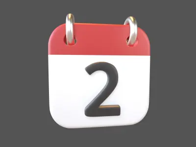 Calendar Icon Pack Vol 1 3D model