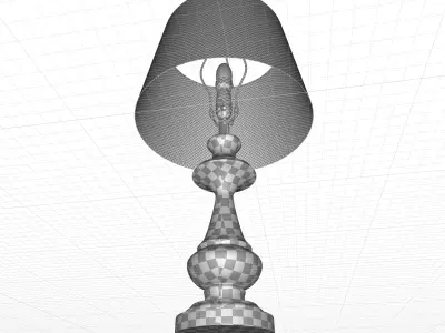 Texarkana Metal Table Lamp 3D model