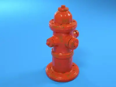 Fire hydrant 3D model 43