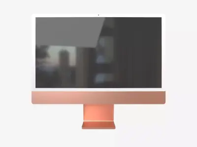 Apple imac 2021 v1 003 Low-poly 3D model