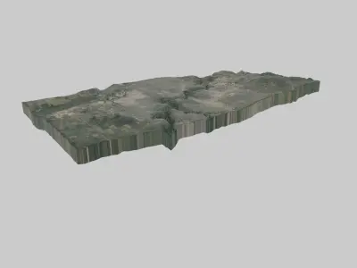 Edmonton City Low-poly 3D model