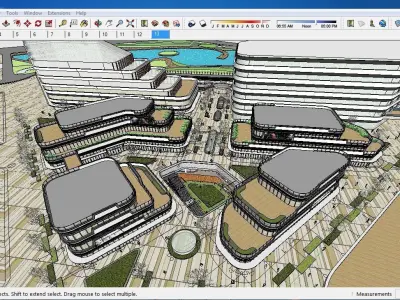 Sketchup Shopping Center A1 3D model