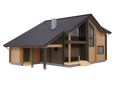Individual house 3D model
