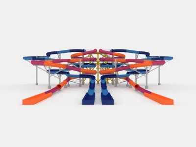 Waterpark Slide 9 3D model