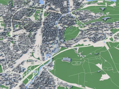 Belfort City France 3D model