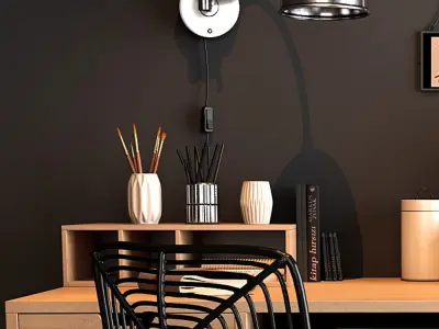 Home workspace set 3D model