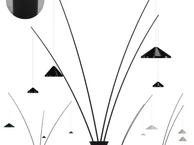 NORTH  Floor lamp By Vibia 3D model