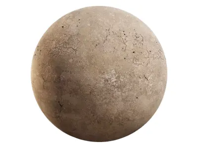 Cracked Concrete Wall PBR Texture