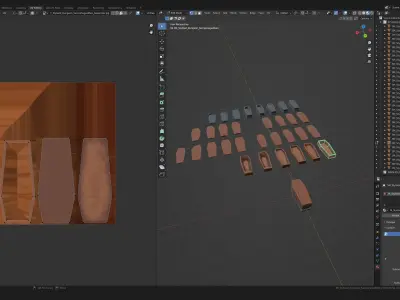 Stylized PBR Sarcophagus Coffin Pack Low-poly 3D model