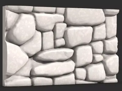 Dense Stone Partition Asset 3D print model purchase