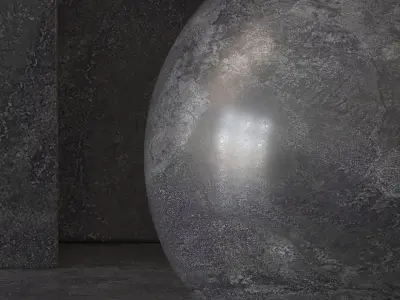 Sintered Stone Black Material Seamless - Tileable  DrCG  3D model