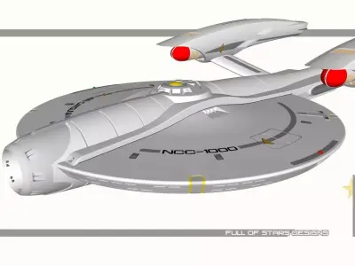 Star Trek USS Carolina 3D print model