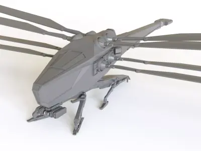 Dune Ornithopter 3D print model