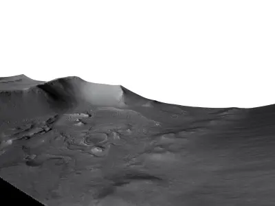 MARS VR - Light-toned Layers West of Juventae Chasma 3D model