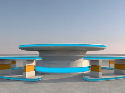 Sci Fi Table 3D model