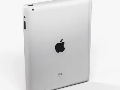 Apple iPad 2 tablet Low-poly 3D model