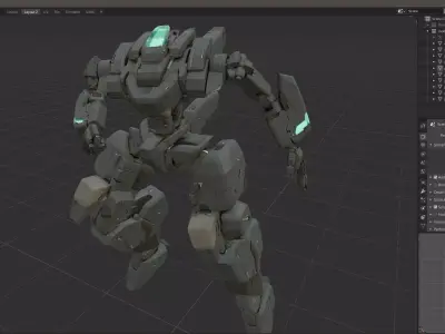 scifi-robot-model557 3D model