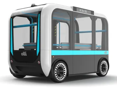  Four Electric Autonomous Buses 