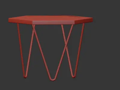 Cor Side table White Label 3D model