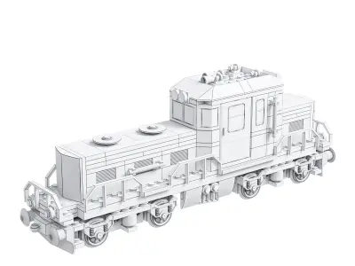 Train Lego Locomotive 80060 3D model