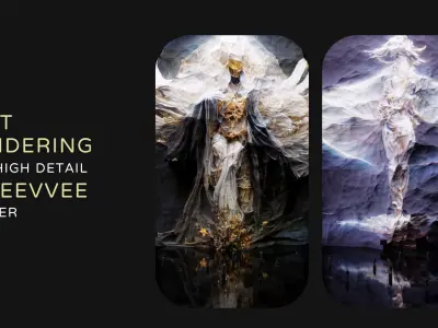 Template for creating 3D animation from AI art 3D model