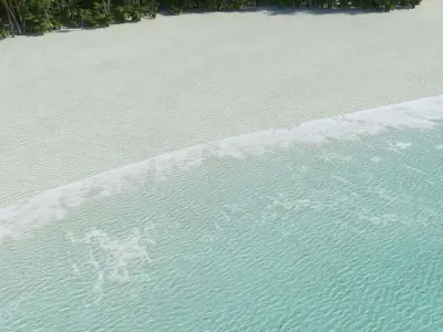 Tropical Beach 3D model