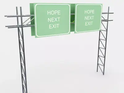 Highway Sign 3D model