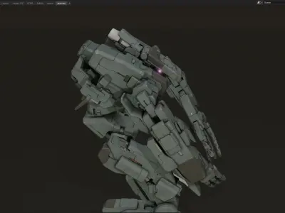 scifi-model552 futuristic robot 3D model