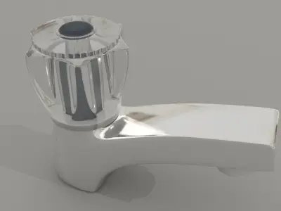 Taps set kitchen faucet 3D model