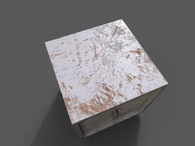 Old Modern Furniture 3D Model Low-poly 3D model