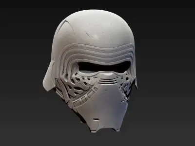 Kylo Ren Helmet  high model 3D model