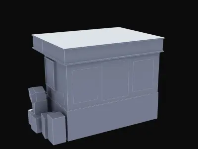 Newstand vending machine 3D model