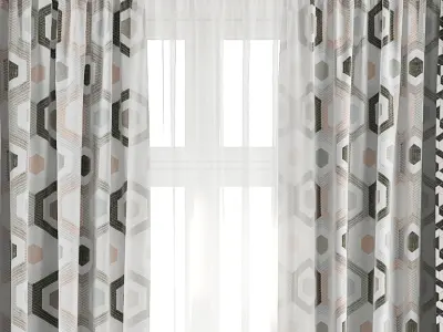 Curtain Set 39 3D model
