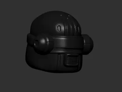 helmet high poly sculpt 3d printable ver 7 3D model 3D model 87