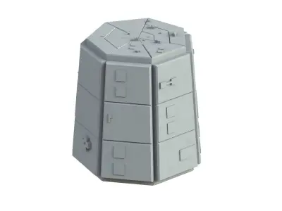 Sci Fi Object No 2882 Low Poly Low-poly 3D model