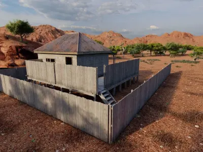 old house-Old Abandoned House  3D model