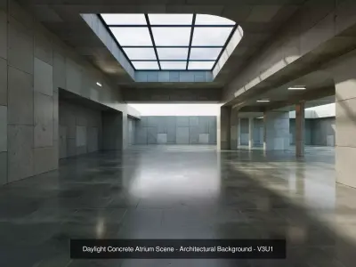 Skylight brutalist Architectural Background pack I - V3