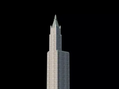 Woolworth Building - NYC Low-poly 3D model